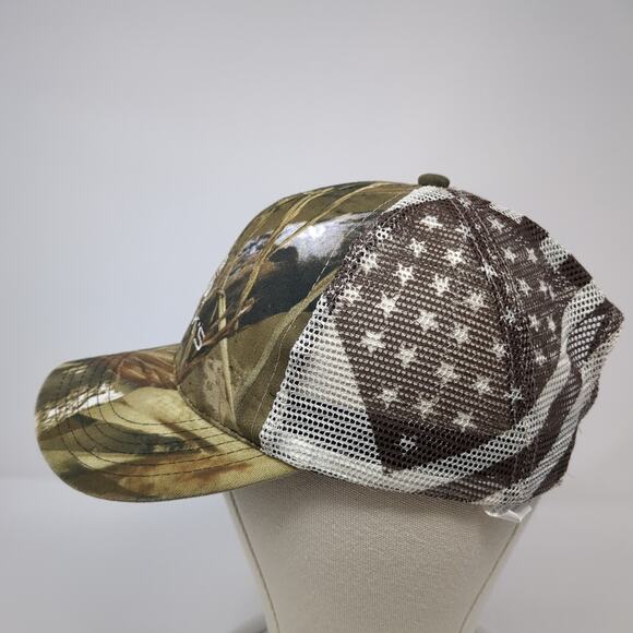 Beck's U.S Flag Snapback Trucker Hat Multi One Size Adjustable True Timber Camo - Picture 3 of 10
